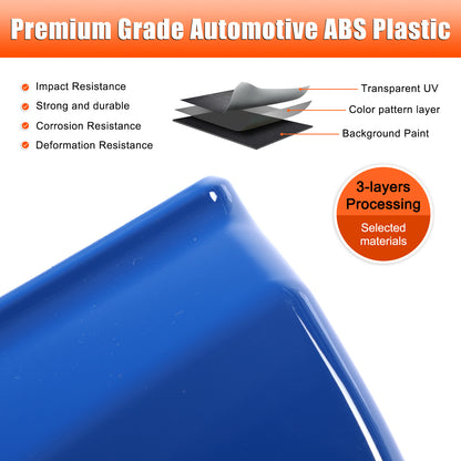Blue ABS Inner Door Anti-Kick Panel Cover Trim For Corvette C8 2020-26 11