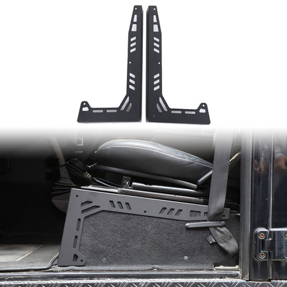 Black Seat Box Corner Carpet Mat Protector For Land Rover Defender L316 2004-18 12