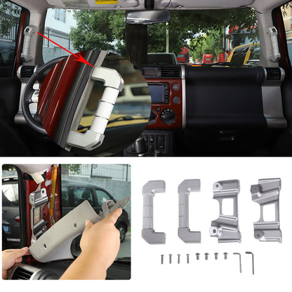 For Toyota FJ Cruiser 2007-21 A-Pillar Grab Handle Replacement Aluminium Silver 1