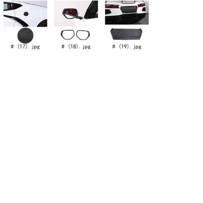 Real Carbon Fiber Full Exterior Set Decor Cover Trim Kit For Corvette C8 2020-26 3