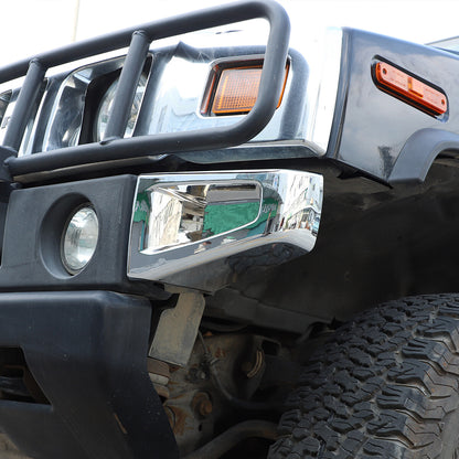 FRONT BUMPER CORNER COVERS TRIM GUARD ABS CHROME For HUMMER H2 SUV SUT 03-09 US 5