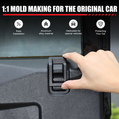Aluminum Door Latch Outer Trim Cover For Land Rover Defender 90 L316 2004-2018 5