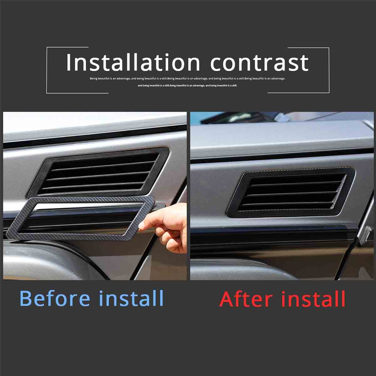 Real Carbon Fiber Side Fender Vent Frame For Mercedes-Benz G-Class 2012-18 16