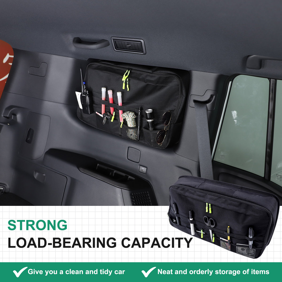 Rear Window Left Side Storage Bag Packet For Toyota Land Cruiser LC250 24+ 12