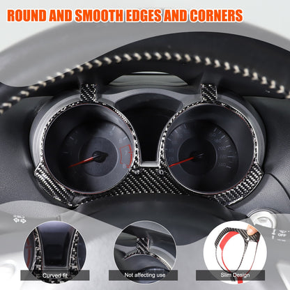 Soft Carbon Fiber Interior Center Console trim Sticker For Nissan Juke 2011-2019 119