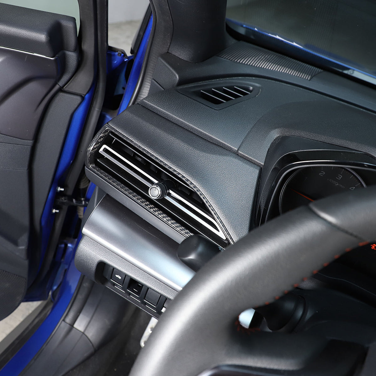 Real Carbon Fiber Interior Side Air Vent Outlet Cover For Subaru WRX VB 22-24 12