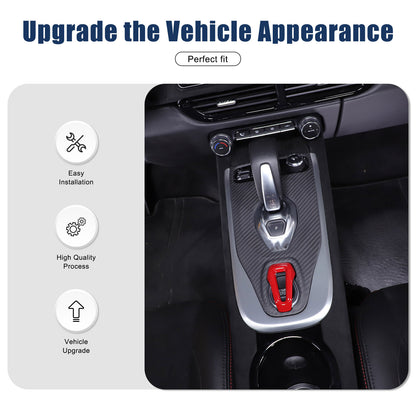 Matte Real Carbon Fiber Center Gear Shift Cover Trim For Lotus EMIRA V6 AT 21-25 21