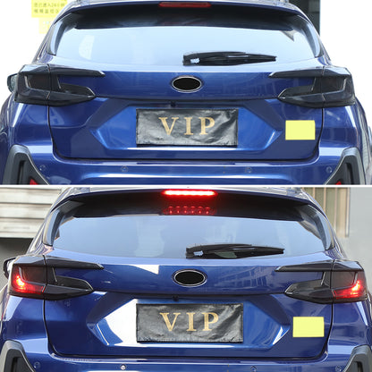 Smoked Black Rear Tail Light Guard Decor Cover Trim For Subaru Crosstrek 24+ US 13