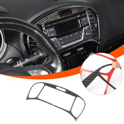 Soft Carbon Fiber Interior Center Console trim Sticker For Nissan Juke 2011-2019 100
