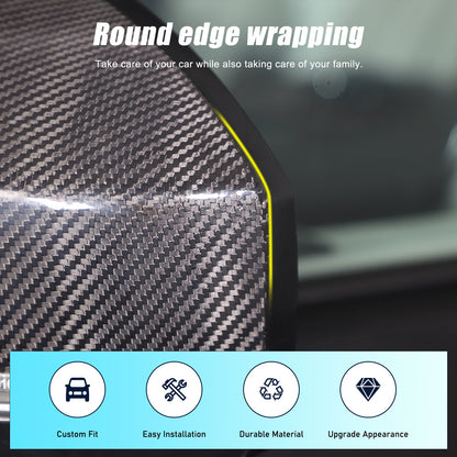 Real Carbon Fiber Exterior Mirror Cover Trim For LR Range Rover Sport L494 14-22 15