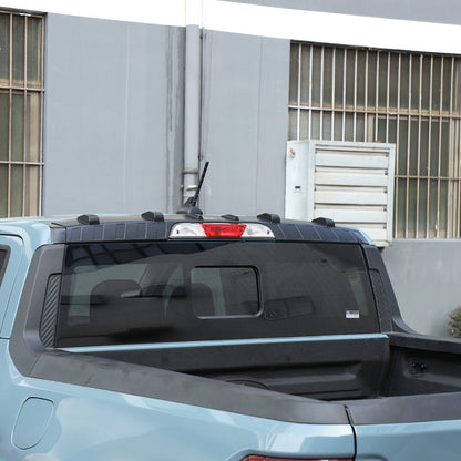 Matte Black ABS Roof Rear Spoiler Trim For Ford Maverick 2022+ 6