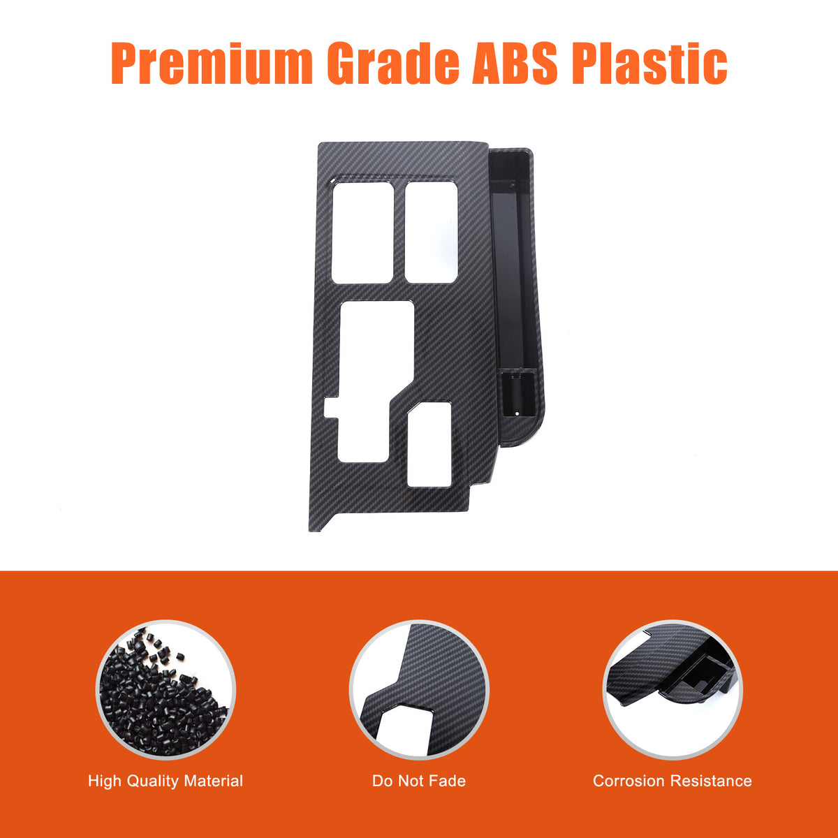 Carbon Center Console Gear Shift Panel Storage Box For Toyota Tundra/Sequoia 22+ 8