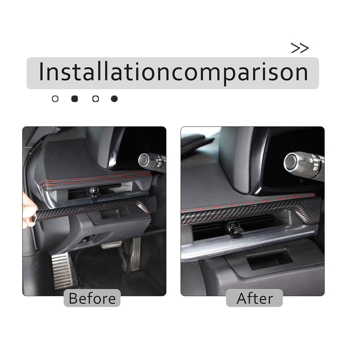 Carbon Fiber ABS Interior Full Decor Cover Trim Kit For Corvette C8 2020-2025 - Styles 51-55 9