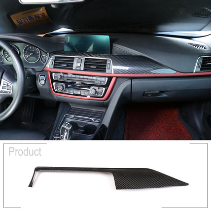 Real Carbon Fiber Interior Dashboard Center Trim for BMW 3 Series F30 F34 14-18 1