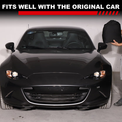 Black Car Protection Waterproof Sun UV Resistant Cover For Mazda MX-5 Miata US 11