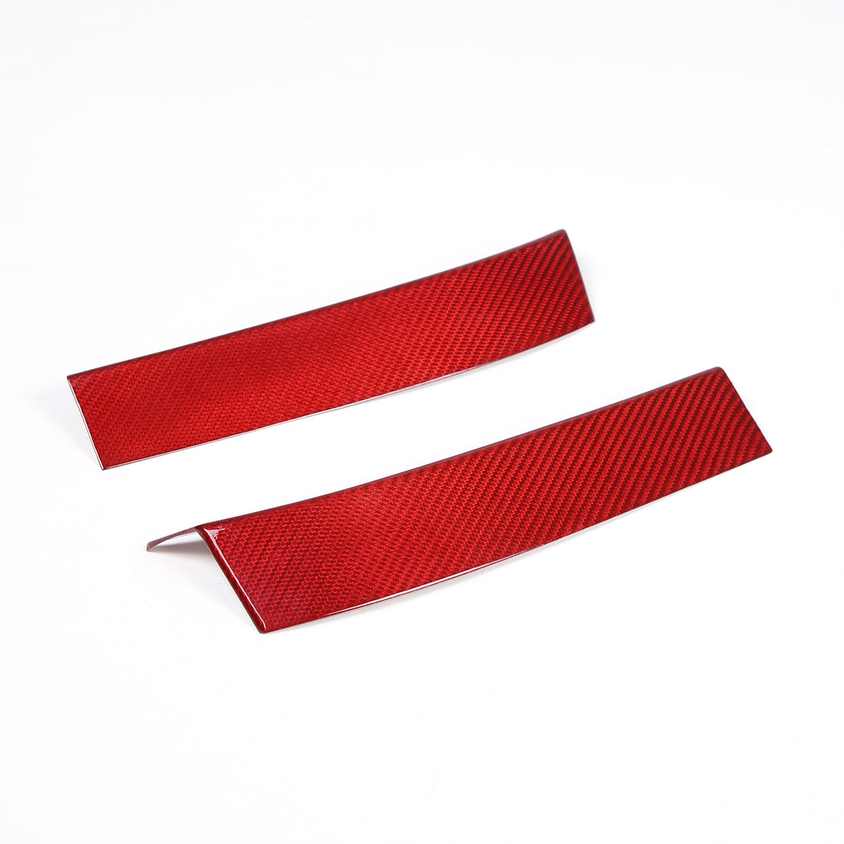 Red Real Carbon fiber Interior Door Panel trim Cover Frame For Corvette C8 20-26 11