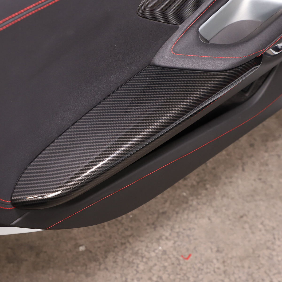 Carbon Fiber ABS Interior Full Decor Cover Trim Kit For Corvette C8 2020-2025 - Styles 26-30 19