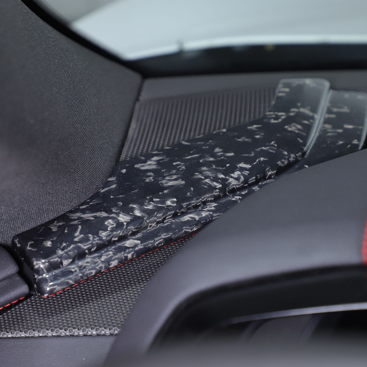 Forged Carbon Fiber Center Console Dashboard Cover Trim For Corvette C8 2020-26 11