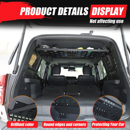 Molle Panel Trunk Shelf Storage Rack For Toyota Land Cruiser Prado LC250 2024+ 8