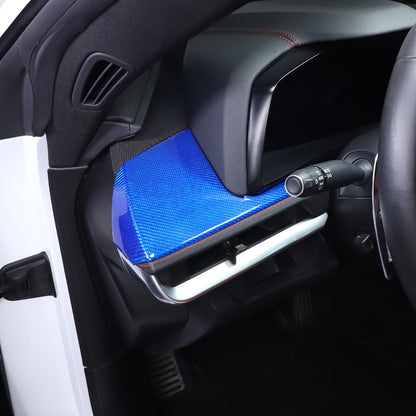 Blue Real Carbon Fiber Full Interior Set Decor Trim Kit for Corvette C8 20-25 - Variants 11-15 33