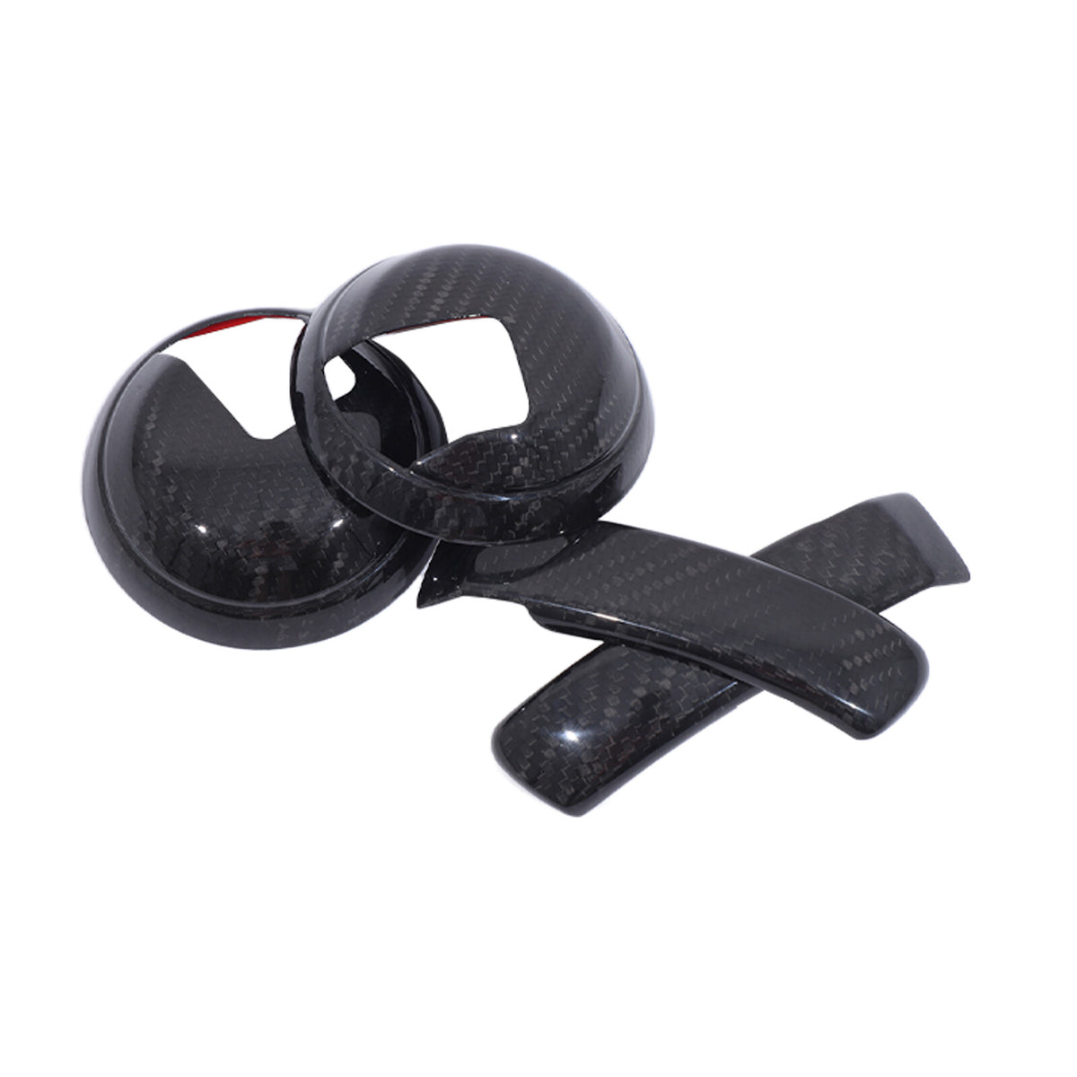 Real Carbon Fiber Interior Door Handle Trim For Fiat 500 Abarth 595 695 2010+ 14