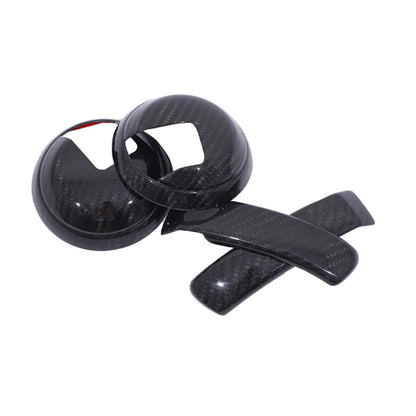 Real Carbon Fiber Interior Door Handle Trim For Fiat 500 Abarth 595 695 2010+ 14