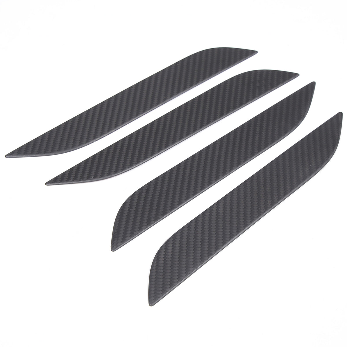 Matte Real Carbon Fiber Side Door Handle Covers For Tesla Model S Plaid 2014+ US 21