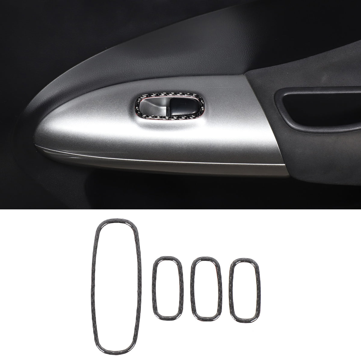 Soft Carbon Fiber Interior Center Console trim Sticker For Nissan Juke 2011-2019 123