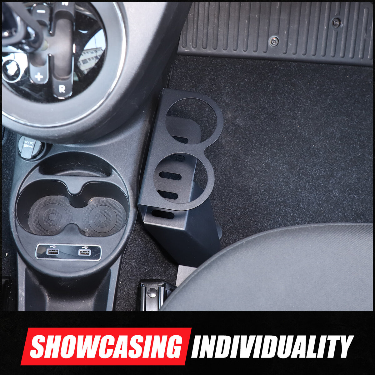 Alloy Passenger Seat Expansion Cup Holder For Fiat 500 Abarth 595 695 16+ US 7