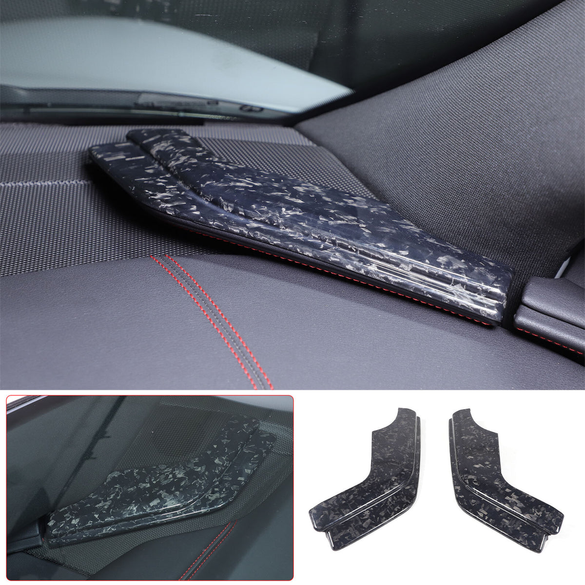 Forged Carbon Fiber Center Console Dashboard Cover Trim For Corvette C8 2020-26 22
