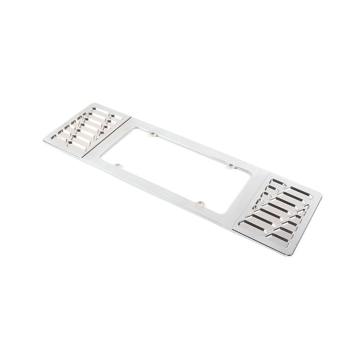 Silver Aluminum alloy Rear License Plate Frame Trim For Corvette C6 2005-13 17