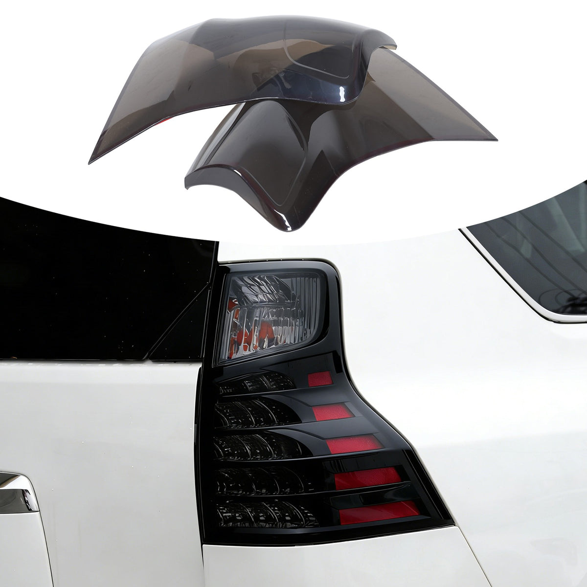 Smoked Black Rear Tail Light Guard Decor Cover Trim Bezel For Lexus GX460 10-23 6