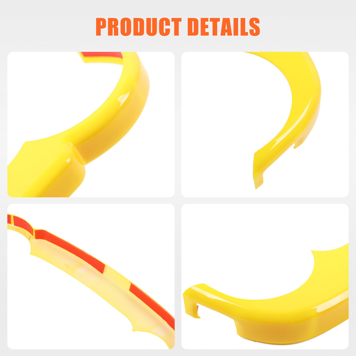 Yellow ABS Interior Center Console Trim Cover for Toyota FJ Cruiser 2007-2021 46