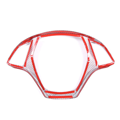 Red Carbon Fiber Steering Wheel Cover Trim for Corvette C7 2014-2019 11