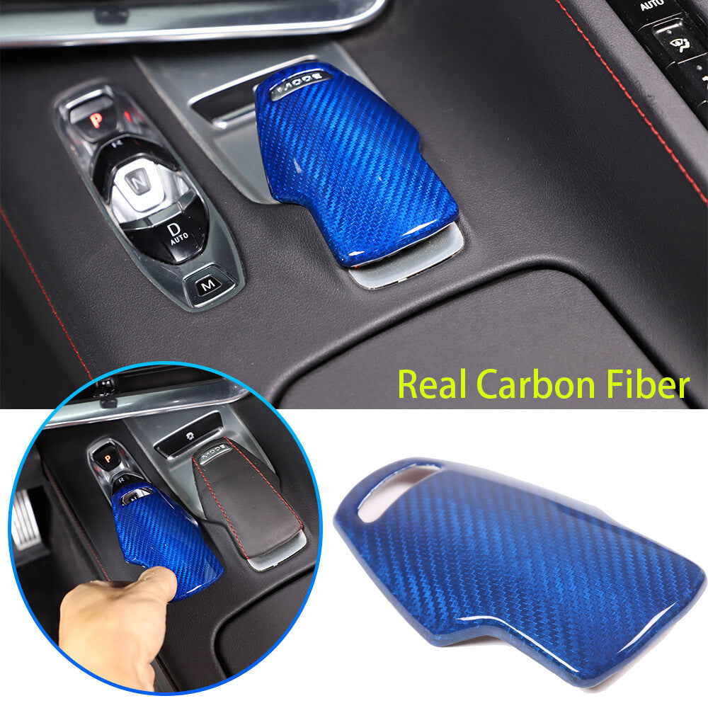 Blue Real Carbon Fiber Full Interior Set Decor Trim Kit for Corvette C8 20-25 - Variants 6-10 24