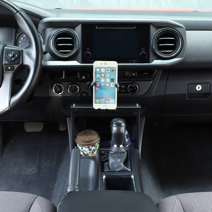 Center Multifunctional Expanding Phone Mount Bracket For Toyota Tacoma 2016-2022 18