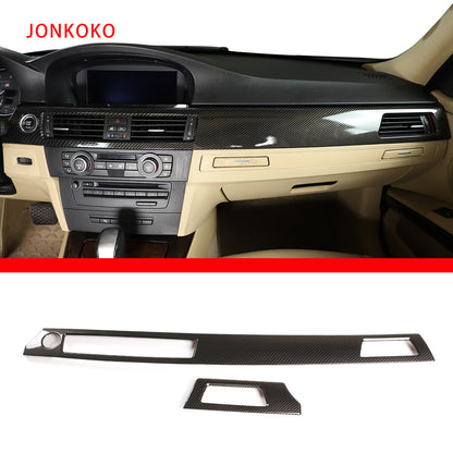 6PCS Carbon Fiber Style Interior Trim For BMW 3 Series E90 4 Door 2005-2012 13