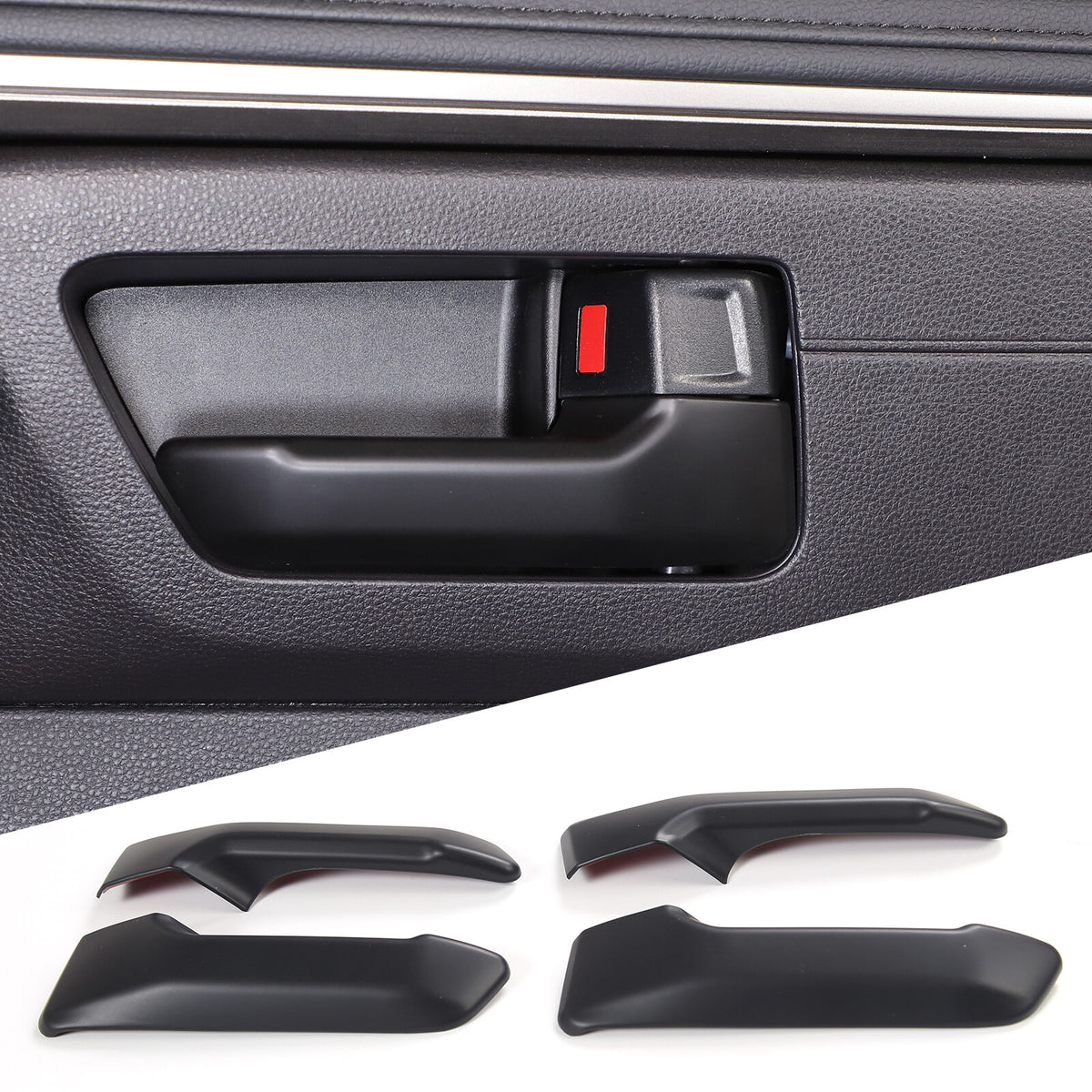 Matte Black ABS Interior Decoration Cover Trim Kit For Toyota Tundra 2022-26 US - Variants 6-10 4