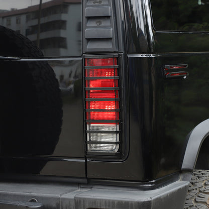 Carbon Steel Rear Tail Light Guard Cover Trim For Hummer H2 03-09 8