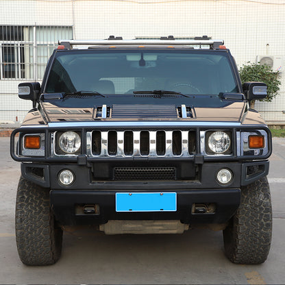 Piano Black Hood Air Deck Vent Grille Panel W Handle Trim For Hummer H2 03-09 US 21