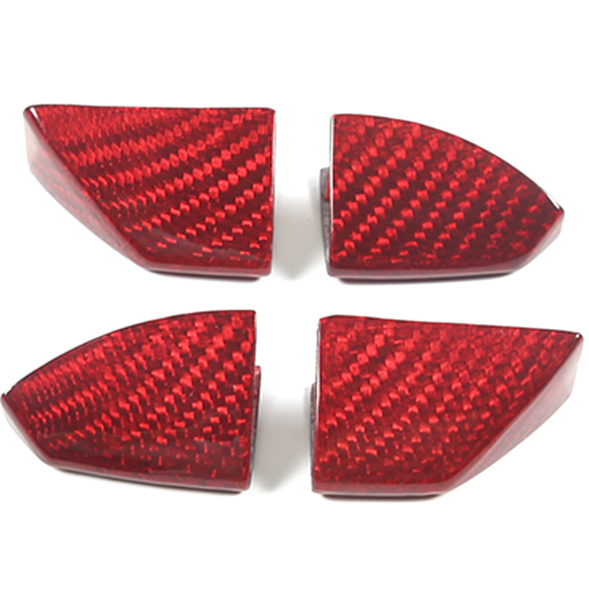 Red Real Carbon Fiber Interior Center Full Trim Set Kit For Corvette C7 2014-19 - Variants 1-5 40