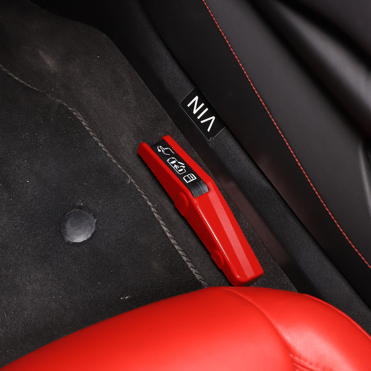 Red Full Interior Set Dash Panel Decor Cover Trim Kit For Corvette C8 2020-25 - Variants 6-10 17