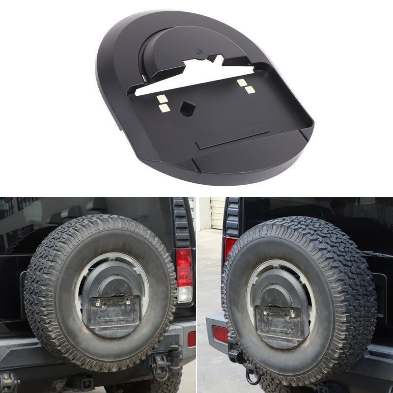 Replace Matte Black Spare Tire License Plate Bracket For Hummer H2 OE 25782333 2