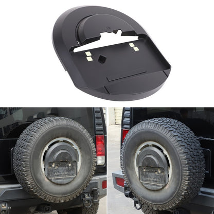 Replace Matte Black Spare Tire License Plate Bracket For Hummer H2 OE 25782333 2