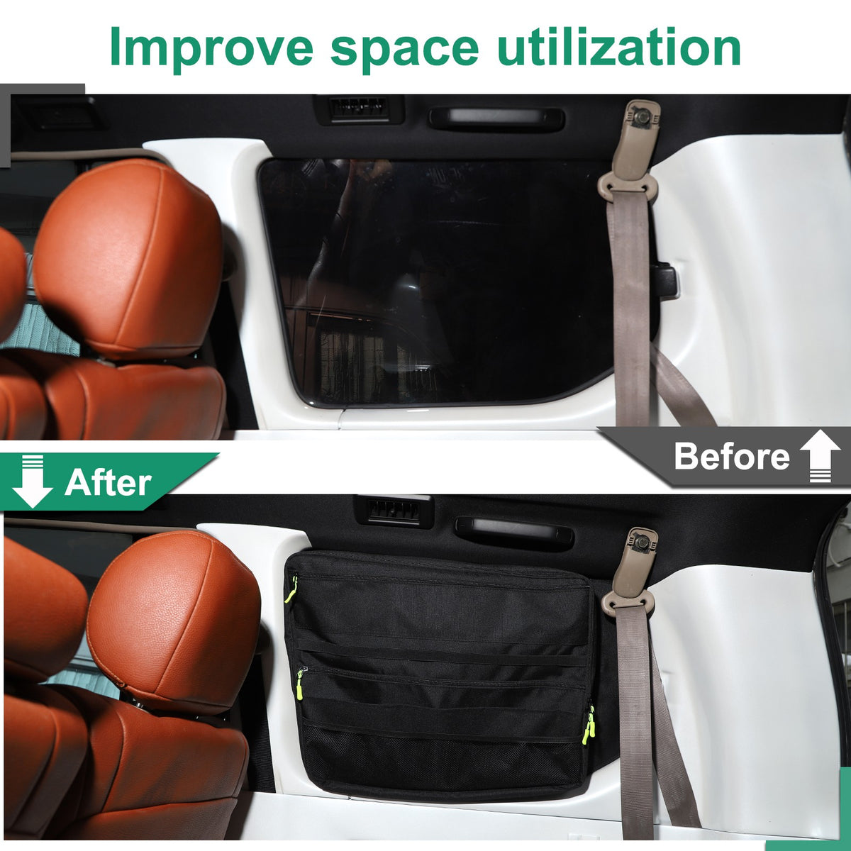 Rear Trunk Right Side Window Storage Bag Tray Box For Toyota Prado LC90 96-02 US 18