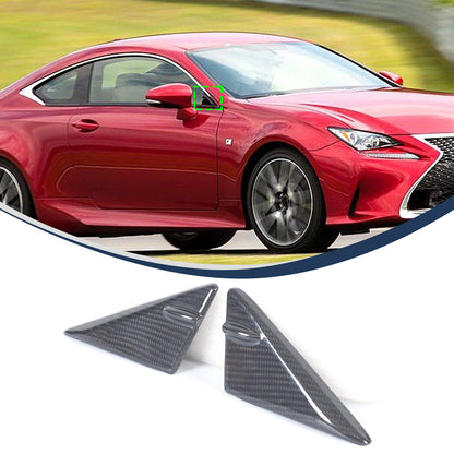 Real Carbon Front Triangle A-Pillar Cover For Lexus RC F GT3 Track ART 14-22 US 10