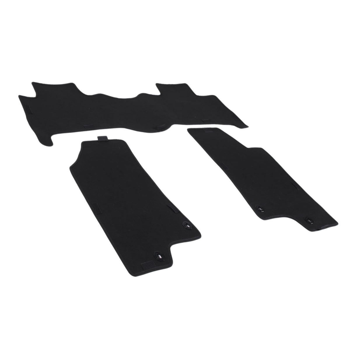 Black Car Floor Mats Cargo Carpets Foot Pads For Hummer H3 2005-2009 3