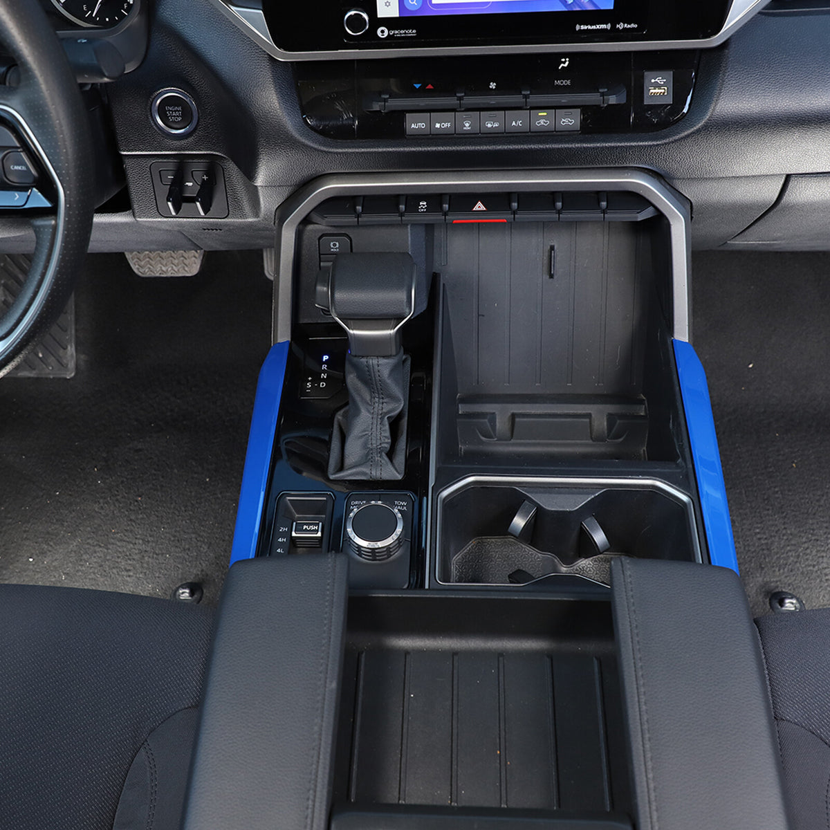 ABS Blue Car Center Panel Trim Interior Accessories For Toyota Tundra 2022-2026 - Variants 11-14 5