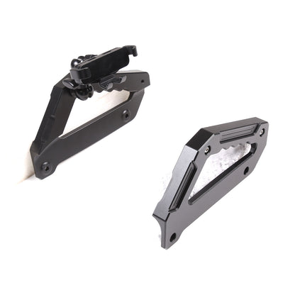 Black Alloy Center Door Pull Handle Panel Cover trim For LR Defender 2020-24 16