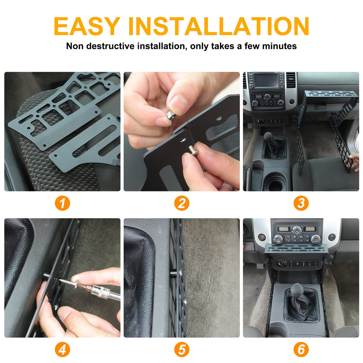 Center Console Multi-Function Expansion Platform For Nissan Frontier 2009-2017 15